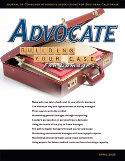 Advocate magazine cover April 2025